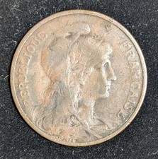 1913 France 5 Centimes Circulated KM# 842