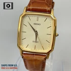 Vtg 1991 [N.Mint] SEIKO Dolce 8J41-5000 Gold Tank Men's Qz Watch -Ships from US