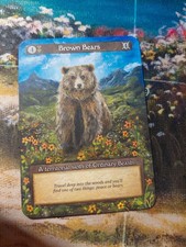 Sorcery Contested Realm Brown Bear Alt Art by Viviane Someone.