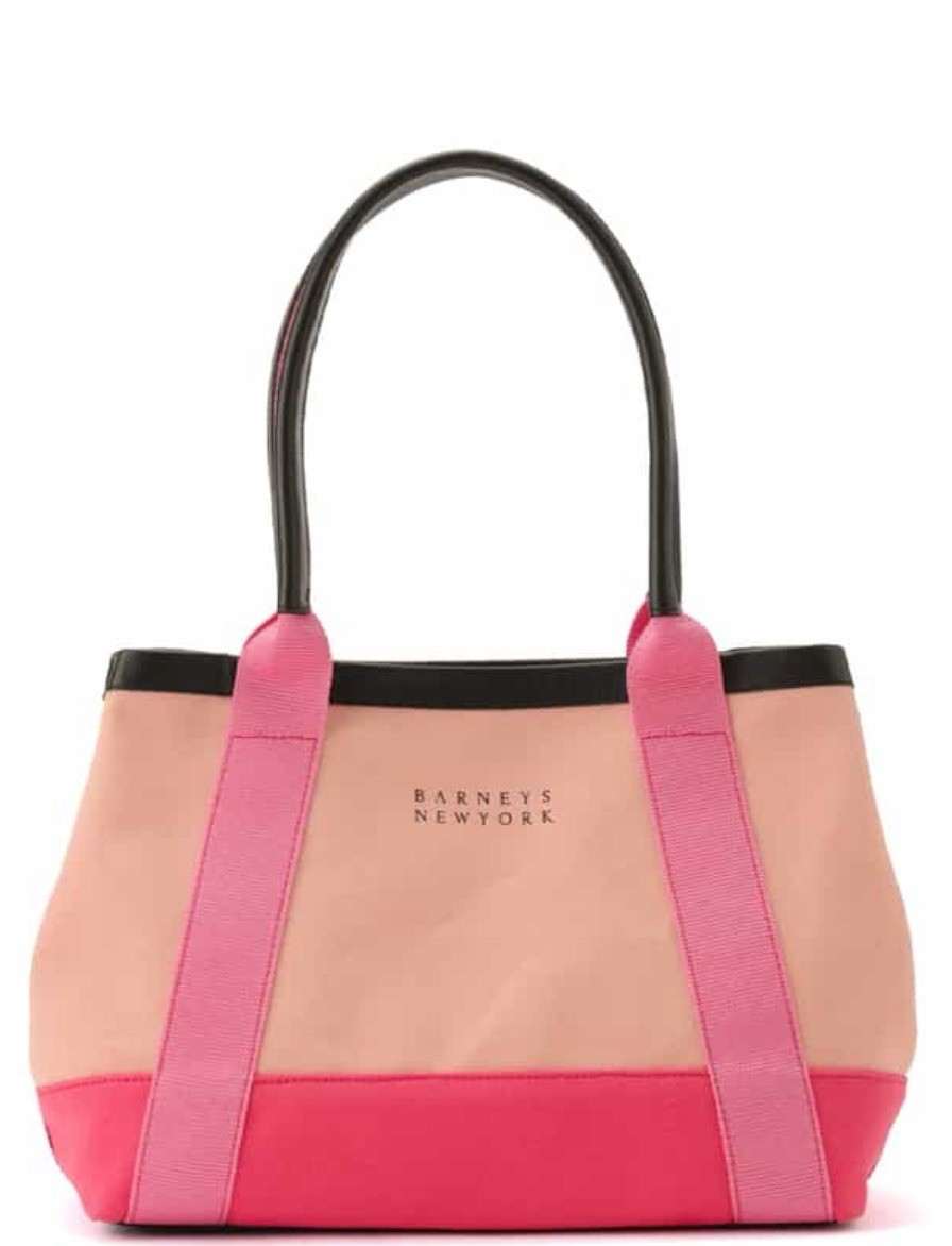 Barneys New York Logo canvas bag 2243488 Pink | eBay