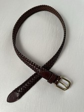 Polo Ralph Lauren Brown Braided Leather Belt - Youth/Kids Size 26/65