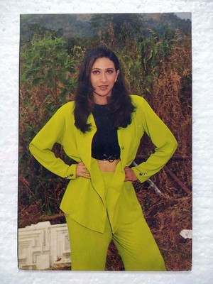 Bollywood Schauspieler Schauspielerin Karisma Kapoor seltene alte Original Po...