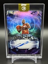 Dominique Wilkins 2025-26 Topps Three #'d /15 Auto Purple Thunder Dunks #TD-DWL