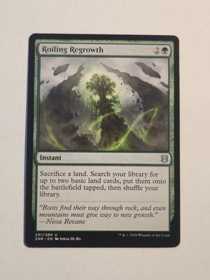 Roiling Regrowth 201 Zendikar Rising Magic: The Gathering Uncommon LP