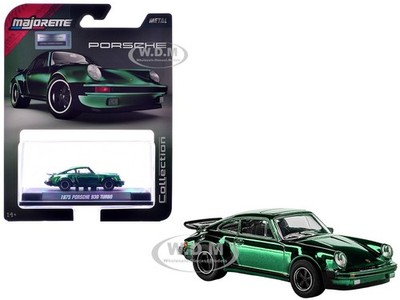 1975 PORSCHE 930 TURBO GREEN 1/64 DIECAST MODEL CAR BY MAJORETTE