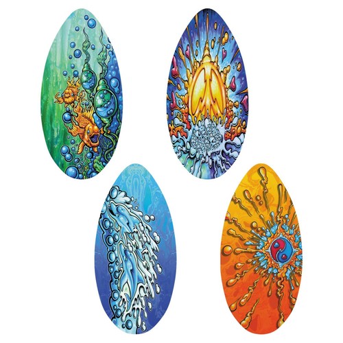 Skimboard Enfant En Bois – Planche De Surf De Sable Pour Débutants – 76 Cm, Légère, Avec Revêtement Brillant
