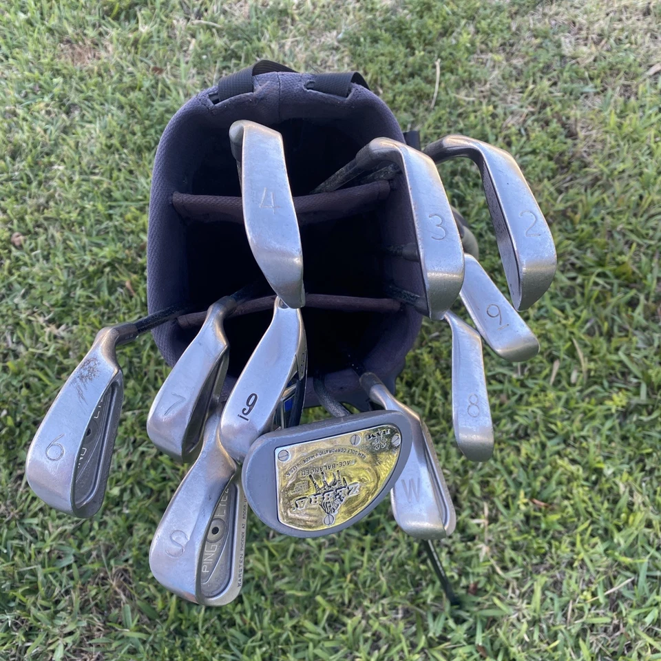 Bolsa de pie Ping Hoofer y juego completo de palos de hierro - ideal para comenzar Foto 2 de 4