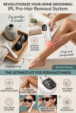 IPL Hair Removal Device for Women, Painless Laser Hair Remover with UV Safety Gl