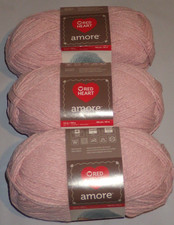 Lot of 3 Skeins, Red Heart Amore Yarn, 3.5 oz, 198 yds, Peaceful
