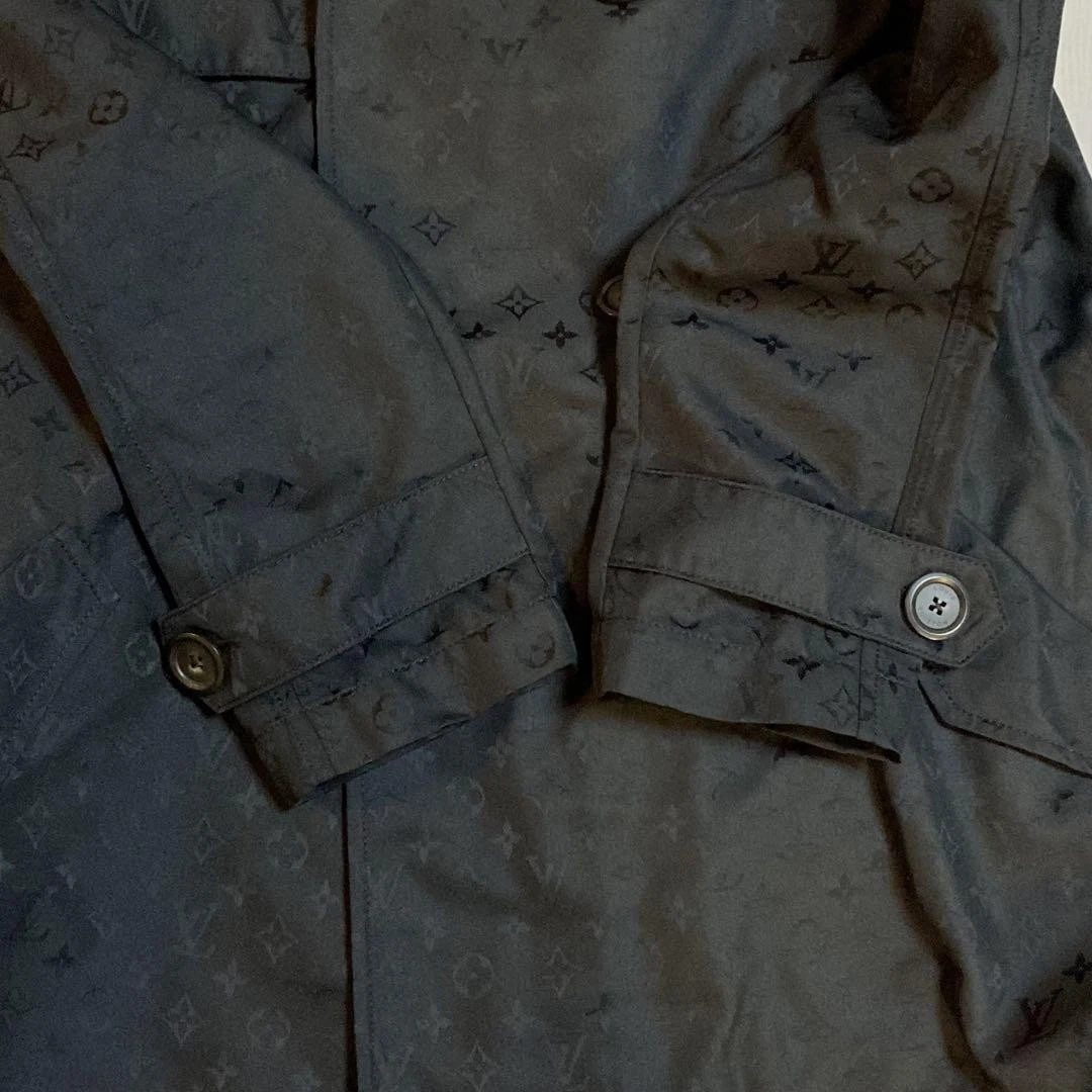 LOUIS VUITTON（LV） Louis Vuitton Monogram Trench Cappotto Giacca Nero 38