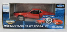 Ertl American Muscle 118 Diecast 1969 Ford Mustang Gt 428 Cobra Jet Mib Y803