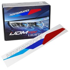 Iconic M-sport Tri-color Stripe W Greywhite Lettering Vinyl Sticker For Bmw Iconic M-sport Tri-color Stripe W Greywhite Lettering Vinyl Sticker For Bmw