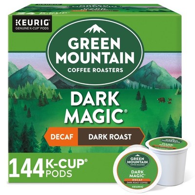 Green Mountain Coffee, Dark Magic Decaf, Single-Serve Keurig K-Cup Pods, Dark