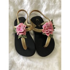 Joyfolie Toddler 8/9 Cassia Yoga Foam Flower Sandal Flip Flop