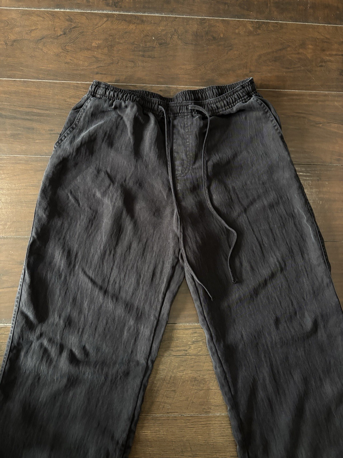 Zara Women's Black Solid Drawstring Elastic Waist… - image 3