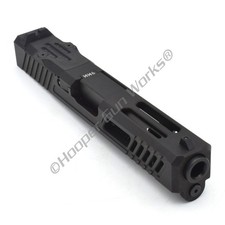 HGW Complete Upper for Glock 19 Titan RMR Black SS Slide Ported Fluted Barrel