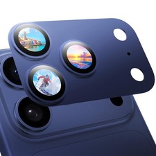 MAGIC JOHN 2 Pack Camera Lens Protector for iPhone 17 17 Pro Max, Blue