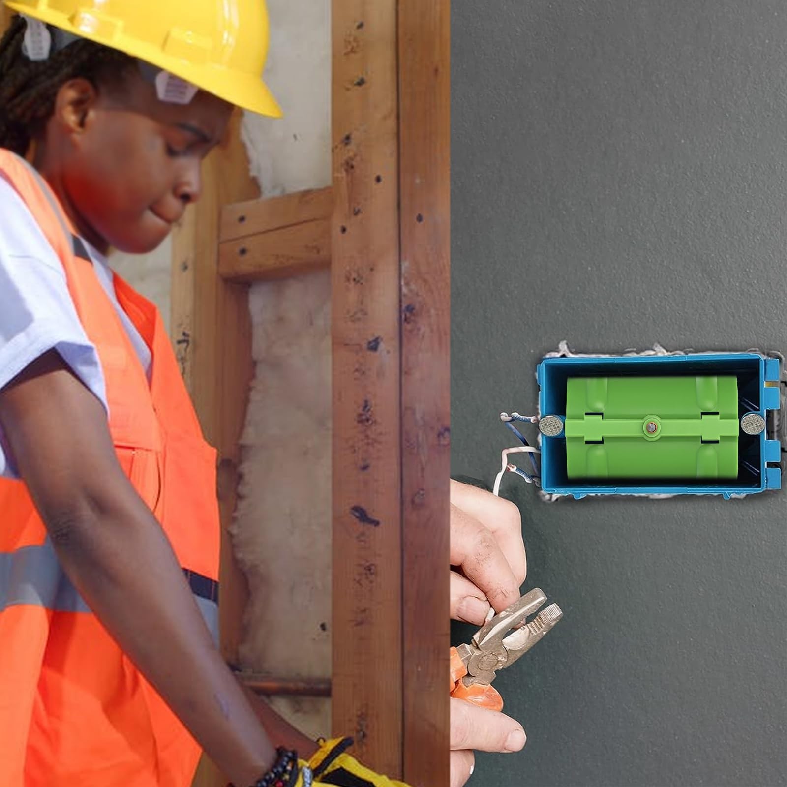 Sumnacon Drywall Outlet Marker (5 Pack) - Easy Outlet Marking Tool w/ Steel Tips