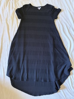 LuLaRoe Women's XS Carly Black Dress Short Sleeve Hi-Low Hem Elegant  Collection | eBay