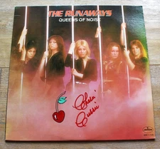 The Runaways Queens of Noise Vintage LP Signed by Singer Cherie Currie + Cherry
