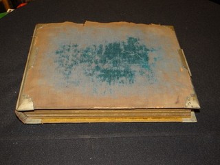 Antique 19th Century Photo Album w/48 Tin Type Sepia CDV Photos : Children