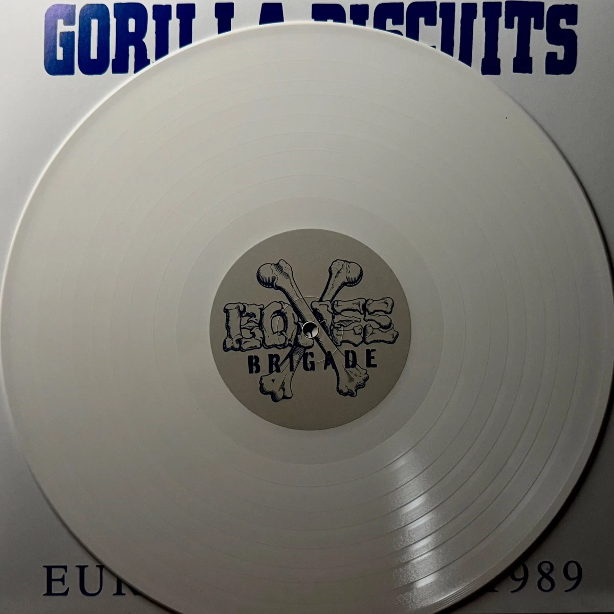 Gorilla Biscuits European Tour 1989 LP White Vinyl Live
