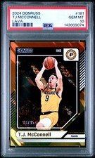 2024 Panini Donruss #181 TJ T.J. Mcconnell Lava /15 PSA 10 Gem Mint