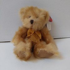 NWT Russ Berrie Pennington Plush Bear 10  Honey Gold Teddy Bear W/Bow