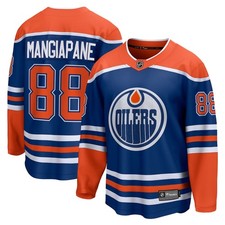Edmonton Oilers Andrew Mangiapane Fanatics Royal Premier Breakaway NHL Jersey