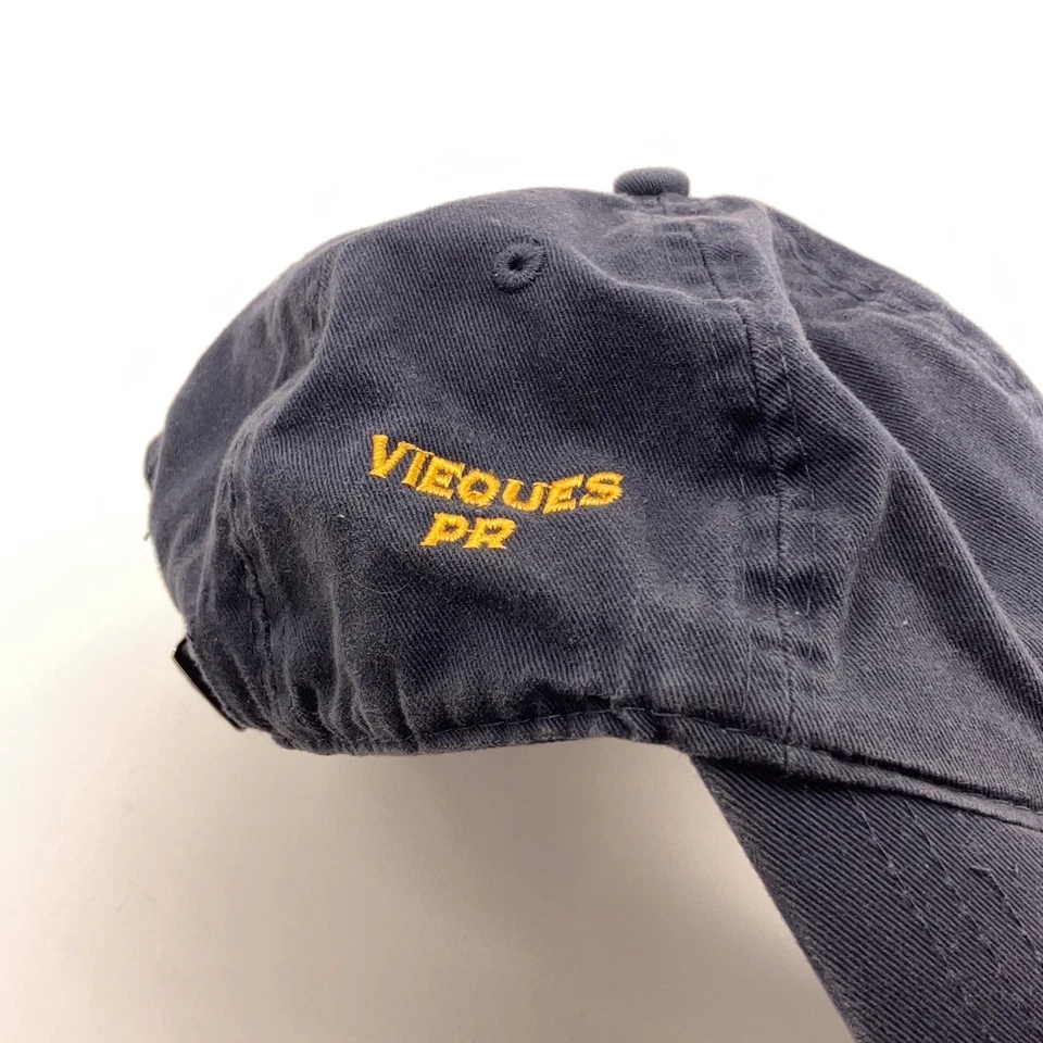 Velero diseño descentrado VIEQUES PR gorra papá algodón azul Foto 3 de 4