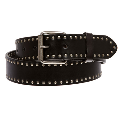 Genuine Vintage Retro Circle Studded Leather Belt