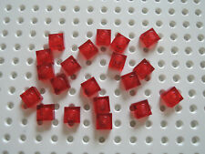 Lego 20 x Bauplatte flache Platte 1x1  3024  transparent rot