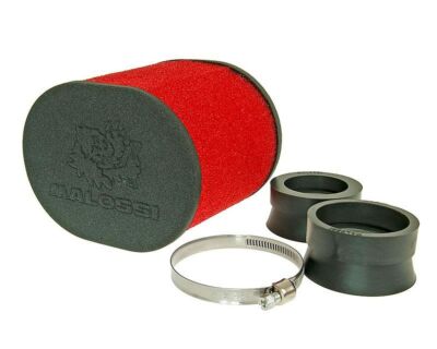 Luftfilter Malossi Red Filter E15 oval 42 / 50 / 585mm gerade rot-schwarz