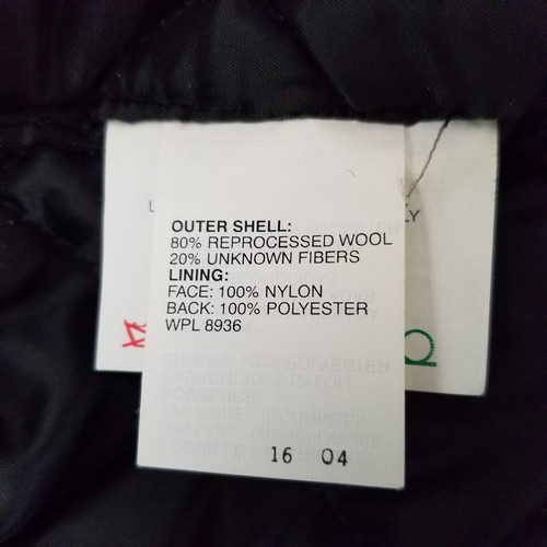 Vintage Delong Jacke schwarz Varsity Mantel Leder/Wolle Made in USA Größe 3X - Bild 5 von 8
