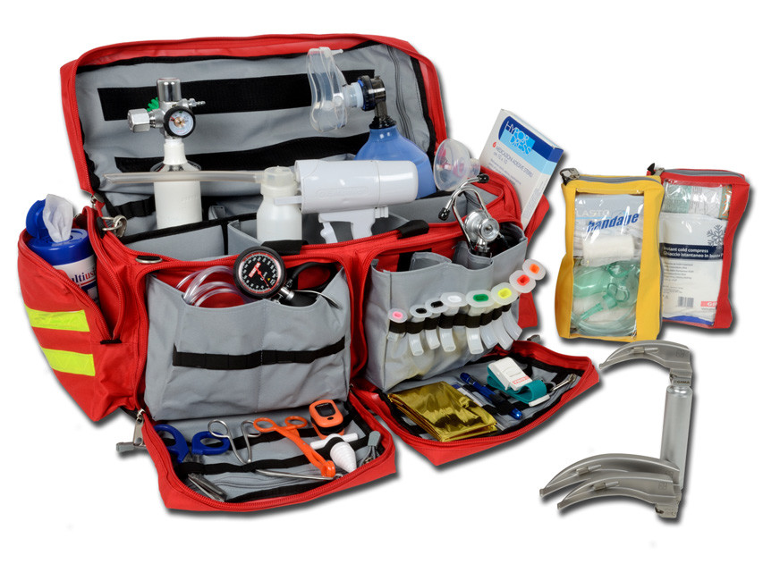 Sac D'urgence GIMA 7 – 65x35x35 Cm – Rouge, Vide – Prêt à Remplir – Neuf