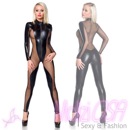 Catsuit Wetlook PVC Trasparente Tuta Intera Overall Clubwear Bodysuit  Cubista | eBay