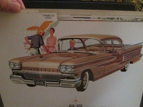 1958 Oldsmobile Dealer's Showroom Catalog with Color & Fabric Catalog 2 Items - Picture 10 of 12