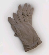 Vintage Finale Tan Lined Wool/Cashmere Blend Gloves  Size B S/M 