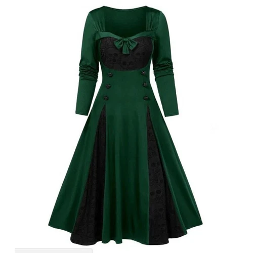 Halloween Womens Medieval Gothic Witch Renaissance Dress Adult Cosplay Costume - Picture 73 of 82