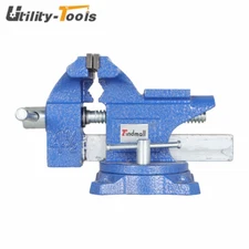 Heavy Duty 4-1/2" Bench Vise with Anvil Swivel Locking Base Table top Clamp Vice