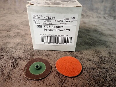 NEW 3M Roloc 76746 2'' 777F TS Quick Change Discs 50 Pack (BN19)