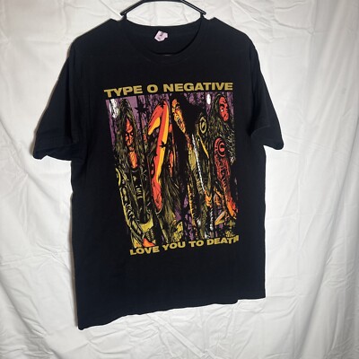Type O Negative Love You To Death T Shirt Mens Size Large