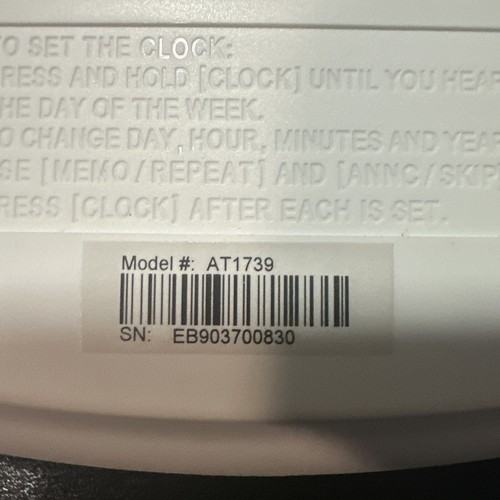 AT&T 1739 Digital Answering Machine System Untested - Photo 5/6