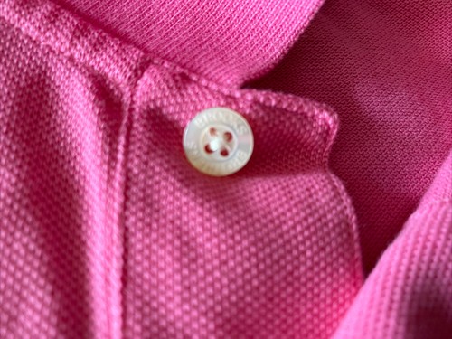 Brooks Brothers 346 Original Fit Sz L Short Sleeve Polo, Bubblegum Pink, EUC - Picture 7 of 12