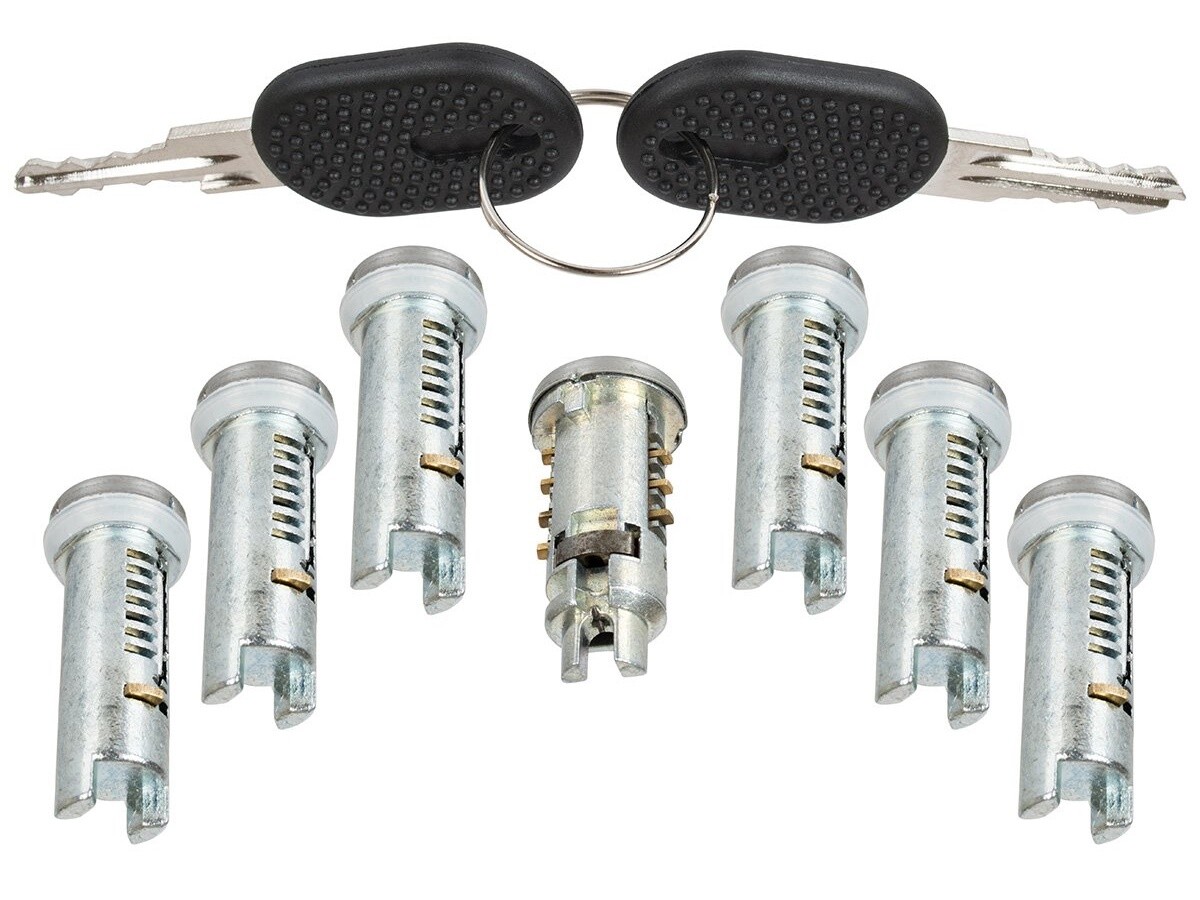 Lot De 6 Barillets De Serrure + Clés Pour IVECO DAILY (2006 Et +) - Neuf Sous Emballage