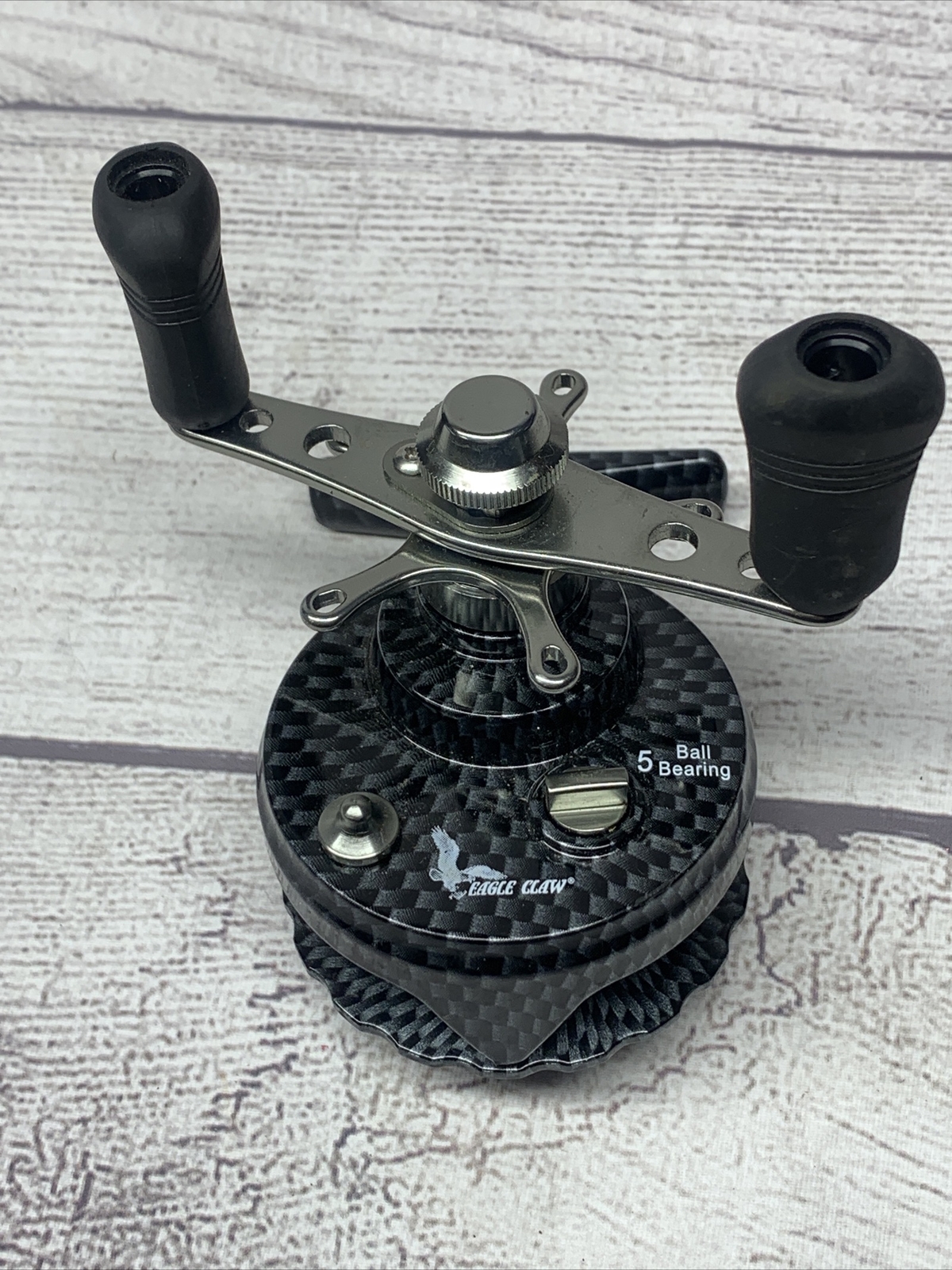 EAGLE CLAW INLINE ICE FISHING REEL 5 Ball Bearing SHELVE 2B eBay