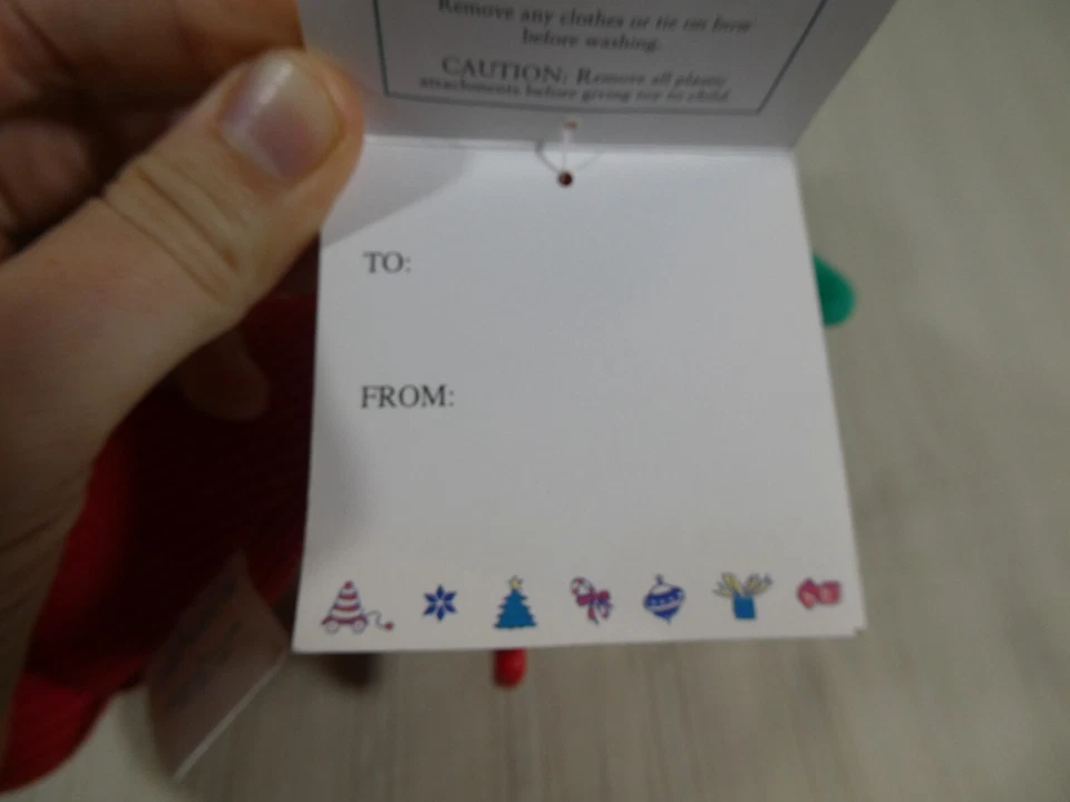 Difícil de encontrar De colección Carters Reno Peluche Feliz Navidad Lovey Sonajero Peluche Térmico Nuevo con etiquetas B1 Foto 4 de 4