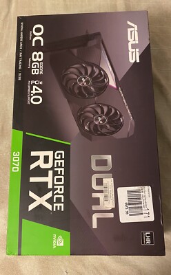 Asus Dual Series GeForce RTX 3070 8GB GDDR6 Graphics Card **Box Only**