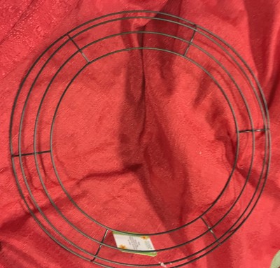 14'' Round Metal Wreath Frame Ring DIY Macrame Floral Crafts Wire Form 