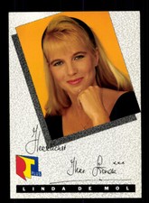 Linda de Mol  RTL Autogrammkarte Druck Unterschrift + F 14616